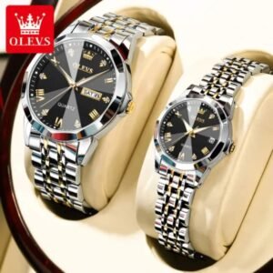 Couple Watch Dial Black